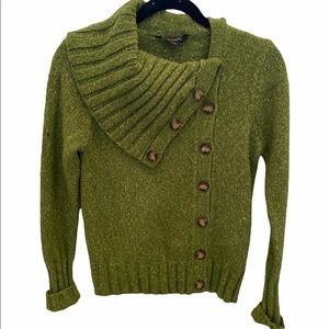 BCBG green sweater